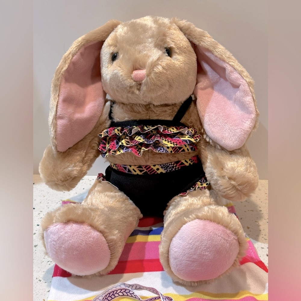 Build-A-Bear Outfit Swimsuit Towel Beach Bag Fashion Set Rabbit‎ NOT Included - Picture 6 of 12